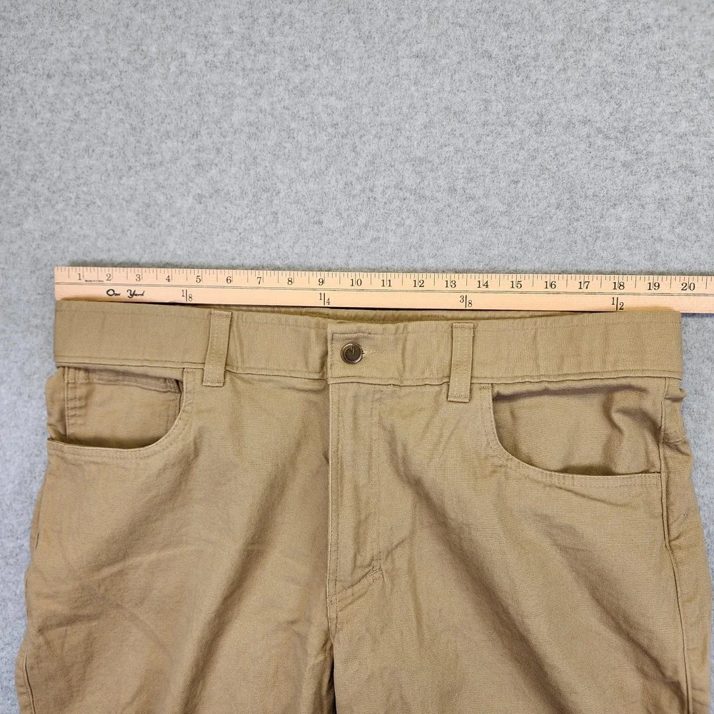 Origin USA Men's 38x32 Moab Stretch Cotton Pant Taper Canvas Tan